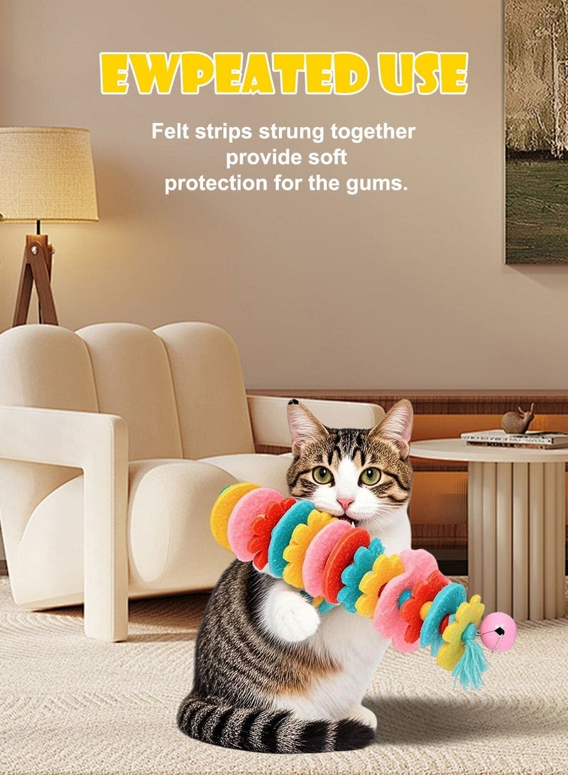 Kidle Cat Toys Kitten Teething Chew Rope Toy Interactive Teething Rope for Cats & Kittens Indoor Play - Image 4